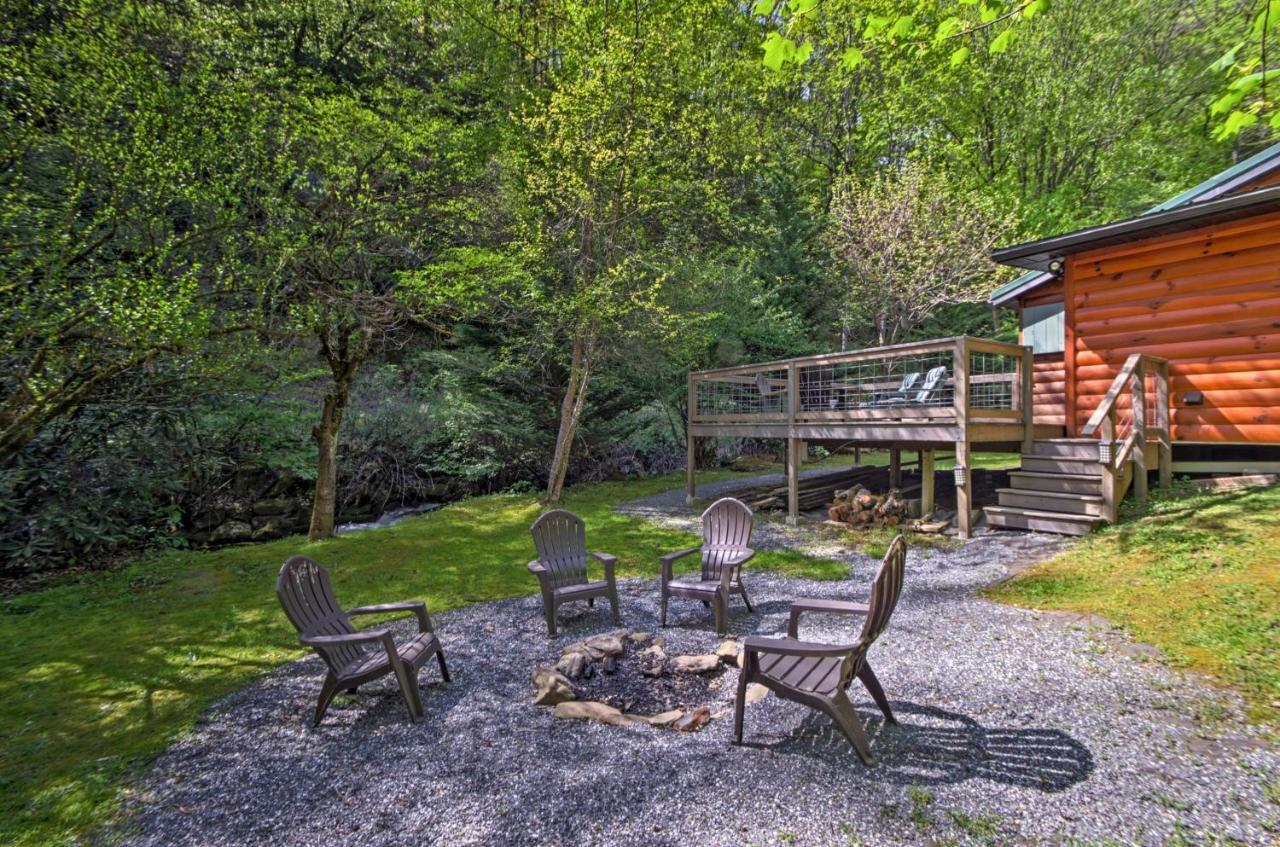 Bryson City Cabin With Fire Pit On Coopers Creek! Exterior foto