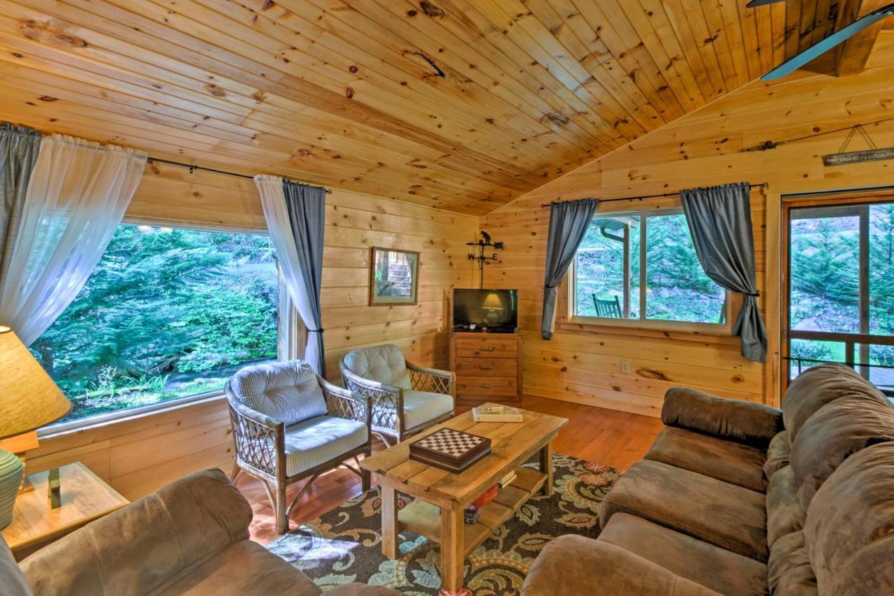 Bryson City Cabin With Fire Pit On Coopers Creek! Exterior foto